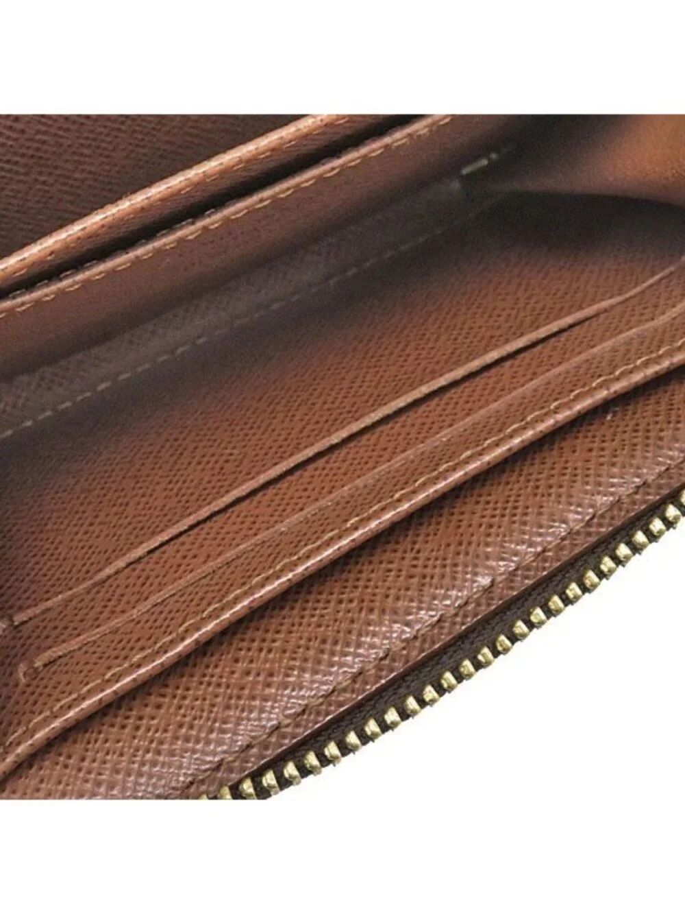 Louis Vuitton Coin Case Zippy Purse Monogram Canvas Gold Compact